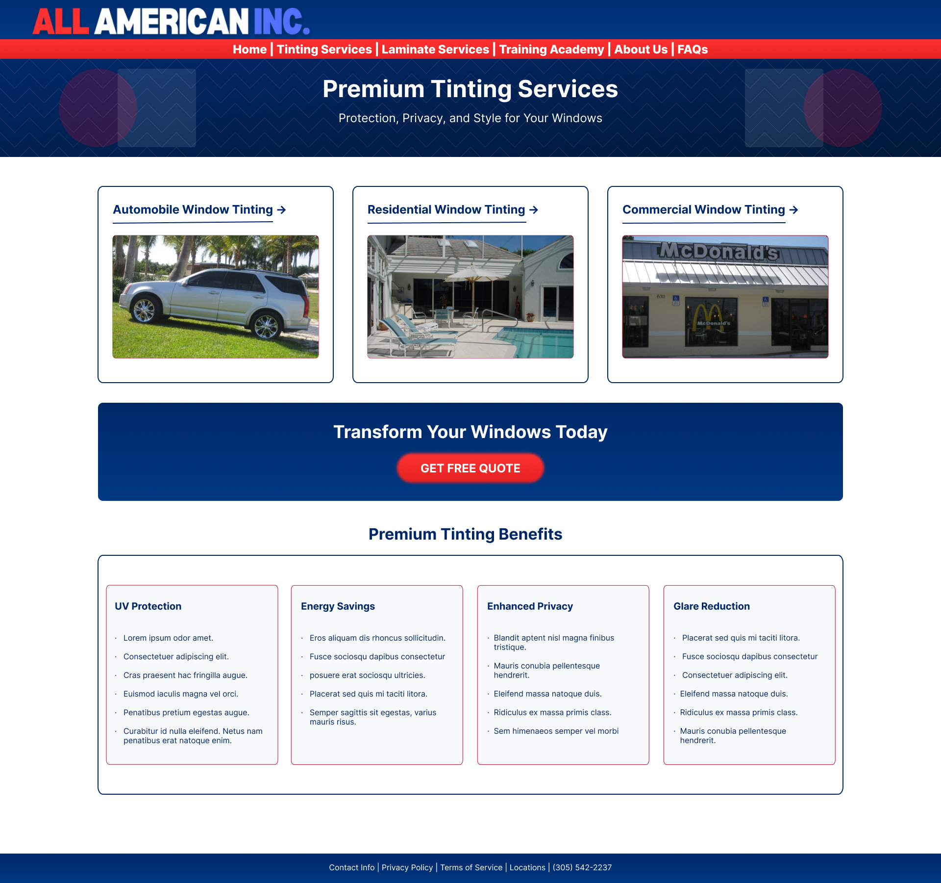 Redesigned wireframe showing improved layout and user experience